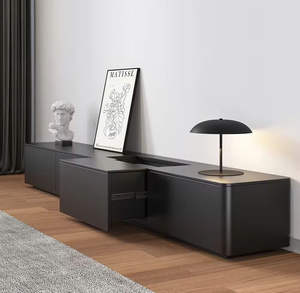 Meuble TV en bois italien moderne élégant et personnalisable, nouveau design, blanc, pour votre salon - Product Image 3