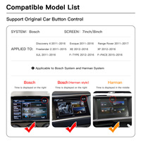 CarPlay sans fil Android Auto pour Jaguar Land Rover Système BOSCH & Harman Mise à niveau de la navigation - Plug and Play Garantie de 12 mois
