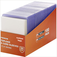 Ultra Clear Waterproof TCG Pokmon <strong>Custom</strong> Trading Card Holder <strong>Custom</strong> <strong>Top</strong> Loader Toploaders Bulk for Pokemoned Sports Kpop Cards