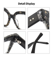 Montures de lecture œil-de-chat élégantes en acétate de haute qualité, lunettes de lecture personnalisables avec logo, lunettes pour presbytie à monture légère