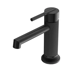 YSW San Romedio Knurled Becken-Wasserhahn Robinet Wasserhahn heiß-kaltwasser-Mischgerät zertifiziert Kupfer Messing Keramik modern zeitgenössisch