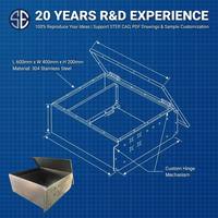 Custom SUS304 Stainless Steel Enclosure, Precision Sealed Housing for Medical Biochemistry Analyzers Sheet Metal Fabrication