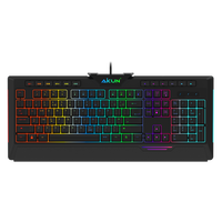 6 makro tuşları ile GX900HM tam boy RGB oyun klavyesi çoklu medya mekanik dokunmatik membran düğme