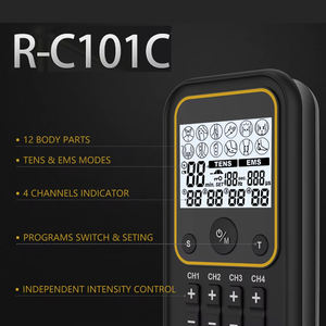 جهاز Ems متعدد الاستخدامات لتخفيف آلام الأعصاب وحدة رقمية للعشرات قابلة لإعادة الشحن بأربع قنوات لتخفيف الألم - Product Image 3