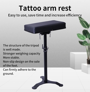 Leather Tattoo Armrest Stool Adjustable Height Hand Bracket <b>Workstation</b> for Professional Tattoo Studio Supplies - Product Image 2