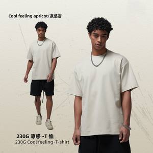 2025 primavera/estate nuova t-shirt sportiva 230G ad asciugatura rapida da uomo a manica corta ampia con ago stretto e freddo t-shirt di alta qualità - Product Image 2