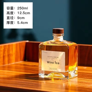 Botella de Licor Transparente de 250 ml, 375 ml, 500 ml, para Brandy, Ron, Tequila, Ginebra, <span class=keywords><strong>Vodka</strong></span>, Whisky, de Vidrio Grueso - Product Image 4