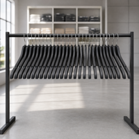 Cintre en plastique détachable écologique de 16 pouces avec logo personnalisé pour affichage en magasin de vêtements et support de sac, idéal pour manteaux, costumes, chemises, pyjamas