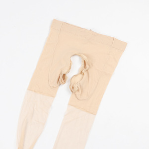 Open Crotch Stockings For Women 8D Ultra Thin Nylon Skin Color Anti Snag Summer Wear - Product Image 2