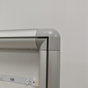 กล่องไฟทรงกลมขนาดใหญ่ 48 นิ้ว โครงอะลูมิเนียมชุบสีเงิน - Product Image 6