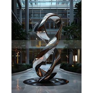 Escultura Artística ANW2314 de Acero Inoxidable Premium Estilo Art Deco para Decoración Interior y Exterior de Lujo en Proyectos de Ingeniería - Product Image 5