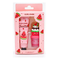 Ensemble 2-en-1 Crème Mains et Gloss Lèvres Parfumé aux Fruits – Nourrit et Répare les Mains pour Prévenir les Gerçures – Vente en Gros