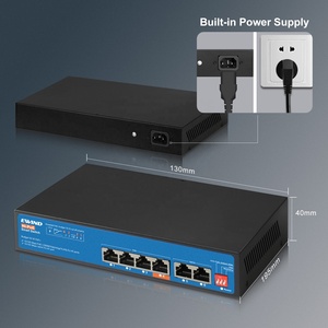 Commutateur <span class=keywords><strong>PoE</strong></span> OEM 4 8 16 24 Ports 10/100M Commutateur fibre <span class=keywords><strong>Ethernet</strong></span> non géré <span class=keywords><strong>PoE</strong></span> avec IEEE802.3af/at CCTV approprié - Product Image 4