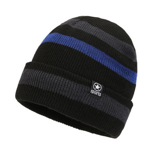 <span class=keywords><strong>HT</strong></span>-2656 grosir topi Beanie tebal mewah hangat musim dingin luar ruangan topi rajut penutup telinga untuk pria menerima Logo kustom - Product Image 6