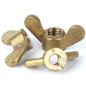 high quality m5 m6 m8 butterfly wing nut brass wing bolt and wing nuts