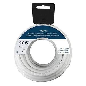 Avvolgitubo piatto, 3g, 1,50 mm, bianco, 15 m - ideale per irrigazione, trasporto acqua e uso in fioriere. - Product Image 1