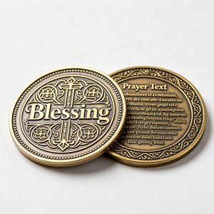 Moneda de Oro Personalizada de Fábrica, Moneda de Oro de Recuerdo con Grabado Personalizado - Product Image 1