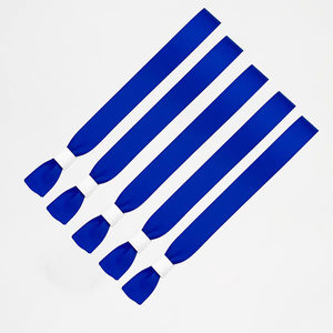 Bracelets en tissu polyester tissé jetables personnalisables et écologiques avec impression par transfert thermique pour festivals et promotions - Product Image 4