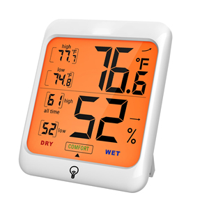 Digital <b>Thermometer</b> and Hygrometer With Temperature Gauge Humidity Sensor - Product Image 1