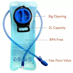 กีฬากลางแจ้งอ่างเก็บน้ํา Amazon ขาย 2.5L น้ํา TPU BPA ฟรี 1.5 ลิตรกระเพาะปัสสาวะ PEVA 2L 3L กระเพาะปัสสาวะน้ํา
