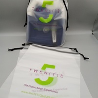 Sacs en plastique personnalisés, grands sacs à cordon écologique, sacs givrés, emballage poly pour vêtements, unités
