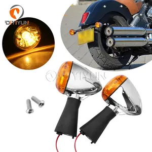 Motosiklet ön arka dönüş sinyal ışığı vaka LED göstergesi Amber lambası Metal hint İzci altmış BOBBER için 2015-2020 2021 2022