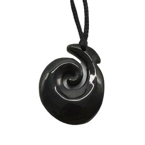 Giada nefrite Eternity Torsione Del Pendente Nuova Zelanda Maori <span class=keywords><strong>Koru</strong></span> Style Carving/Arte - Product Image 1