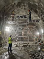 Échafaudage mobile en aluminium et tour d'échafaudage télescopique pliable, jusqu'à 10 m de hauteur