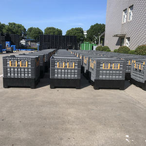 תיבת מזרן פלסטיק מיכל בתפזורת עם נפח פנימי ענק וחוסן גדול 1200*1000 מ "מ - Product Image 3