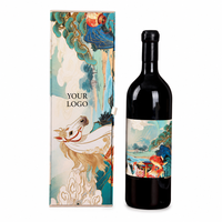   Boîte cadeau écologique Cheval du Zodiaque avec logo personnalisé, emballage haut de gamme pour vin rouge, champagne et spiritueux, OEM ODM