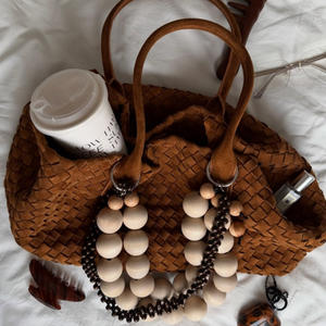 Sac à main de créateur en lurex pour femme, classique, de luxe, en matière douce, grande capacité, avec boucle à anneau métallique et double bandoulière - Product Image 4