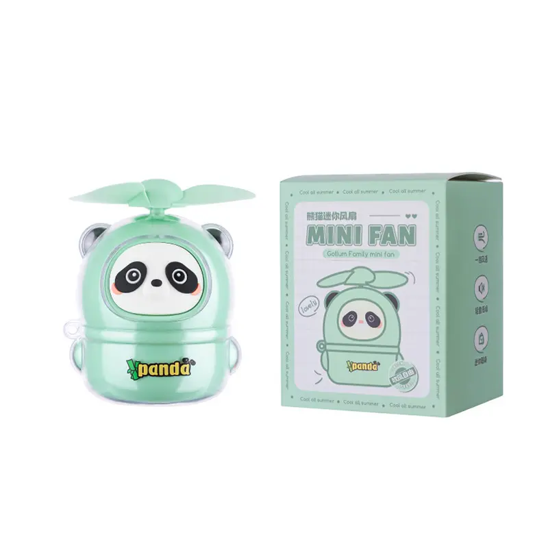 Mini Hand Hold Fan Nette Kinder Geschenk Mädchen wiederauf ladbare USB Panda Fan mit Kinder geschenk