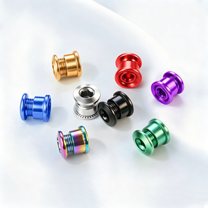 Vis de pédalier de vélo en aluminium CNC 7075 avec logo personnalisé OEM, M8*6mm, pour pédalier de <span class=keywords><strong>VTT</strong></span>/vélo de route à simple/double vitesse - Product Image 1