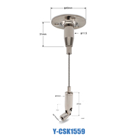 Services de fabrication de kits de systèmes de suspension de câbles pour plafond, pinces à câbles, autres accessoires d'éclairage, système de suspension de luminaires