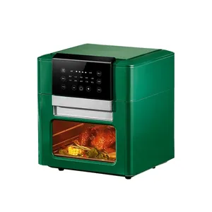 Forno fritador a ar elétrico doméstico de 12l 1700w, fritadeira elétrica para assar ar, forno, torneira, forno