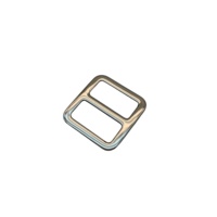 Vente directe d'usine 19mm Boucles carrées moulées sous pression à trois curseurs et boucles de bandoulière-Accessoires pour sacs et vêtements