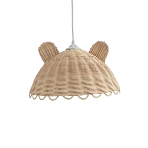 Nouveau dernier design abat-jour en rotin en forme d'ours mignon éclairage décoratif lampes suspendues abat-jour de plafond luminaire suspendu - Product Image 1