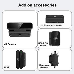 Support mural pour terminal de paiement en libre-service 21,5 pouces avec scanner de <span class=keywords><strong>code</strong></span> QR automatique, kiosque de commande automatique pour restaurant, café, hôtel - Product Image 4