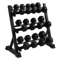 Équipement de gym Trois couches Haltères Rack