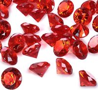 Cristaux de diamants artificiels rose vif pour la décoration de table, remplissage de vase