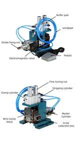 Machine à dénuder pneumatique SR-3F petite machine à dénuder horizontale verticale machine à dénuder thermique à fils multiconducteurs - Product Image 3