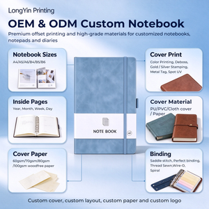 高端日记本记事本记事日历PU皮套定制书籍印刷批发OEM商务促销礼品 - Product Image 5