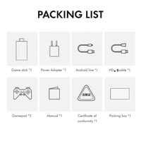Nouvelle vente - Console de jeu portable classique GD10 avec Android 9.0 et Emuelec 4.5 intégrés - Lecteur de jeux portable pour TV