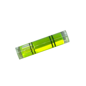 Nivel de burbuja cilíndrico de 9.5x40mm con líquido verde, vial de plástico transparente para herramientas de medición, repuesto. - Product Image 1