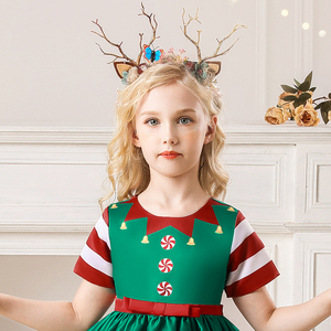 I bambini del fiocco di neve di nuovo stile di mqitz vestono i <span class=keywords><strong>cartoni</strong></span> <span class=keywords><strong>animati</strong></span> di modo <span class=keywords><strong>delle</strong></span> ragazze stampano i costumi di natale dei vestiti da principessa - Product Image 5