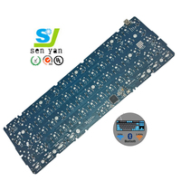 Jam tangan pintar hijau OEM kustom Keyboard mekanis pemrograman IC PCB Motherboard untuk pelacak GPS pintar PCB