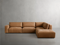 Canapé en cuir véritable de style américain Rhoohill, meubles de salon modernes, ensemble de canapés modulaires en forme de L