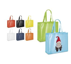 Promotion : Sacs de courses personnalisés à logo, sacs de courses non tissés laminés recyclés avec logo - Product Image 2