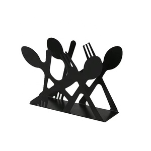 <span class=keywords><strong>Servilletero</strong></span> de tejido <span class=keywords><strong>Vertical</strong></span> de mesa de Metal creativo de acero inoxidable - Product Image 2