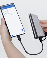 Adaptor Enclosure SSD 2-in-1 Aluminium M.2 NVMe NGFF Tanpa Alat, NVMe ke USB-C Gen 2 10Gbps ShuoLe TNP07